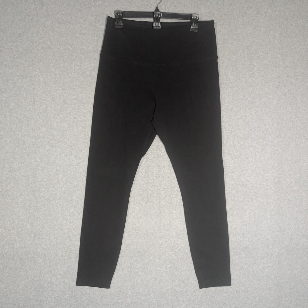 Lysse Leggings Womens Size Large Black High Waist Stretch Cotton Blend Skinny